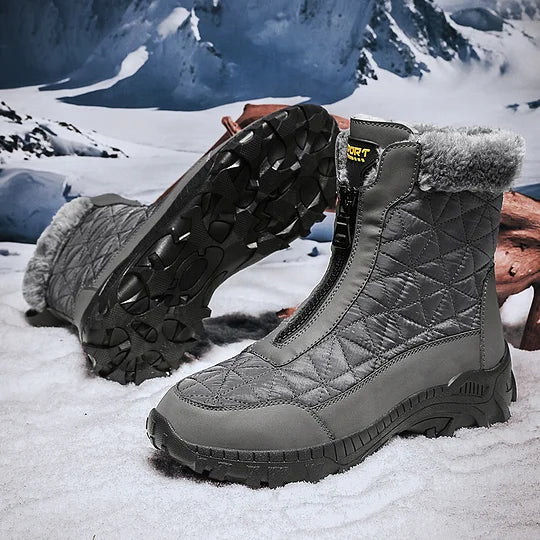 (⏰Limited Time 49% Discount Event) Men's Winter Warm Wide Toe Orthopedic Arch Support Snow Boots Waterproof Non-slip Anti-puncture Work Boots