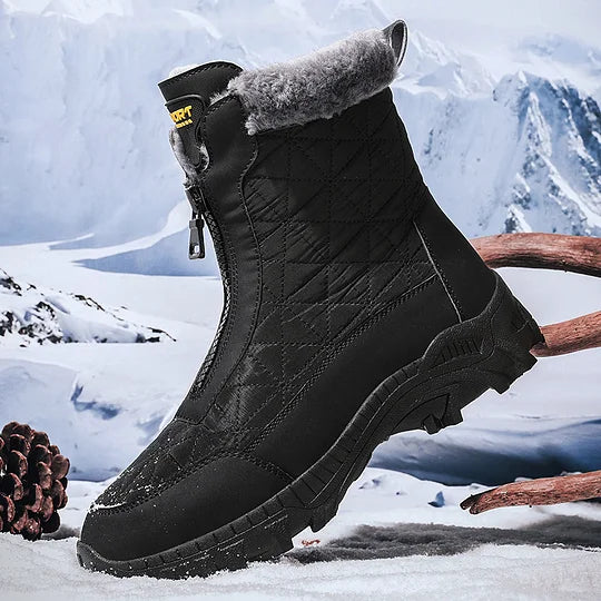 (⏰Limited Time 49% Discount Event) Men's Winter Warm Wide Toe Orthopedic Arch Support Snow Boots Waterproof Non-slip Anti-puncture Work Boots