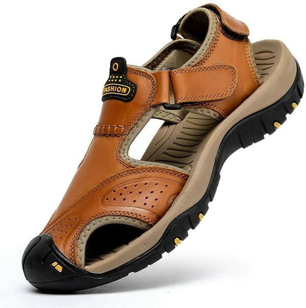 On This Week Sale off 70%🔥 Men's Outdoor Leather Orthopedic Summer Sandals