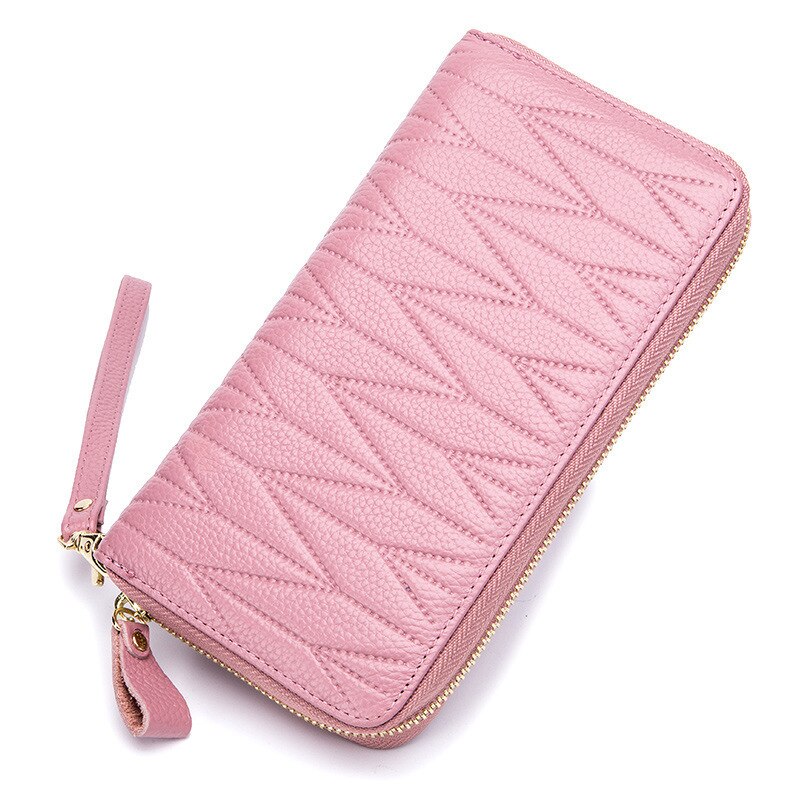 RFID Anti-theft Luxury Women Genuine Leather Wallet