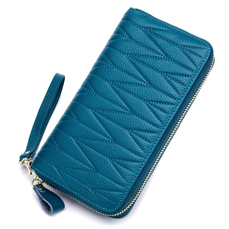RFID Anti-theft Luxury Women Genuine Leather Wallet
