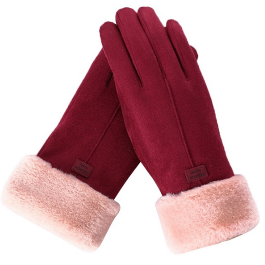 Cozy And Stylish Plush Touch Sensitive Winter Gloves