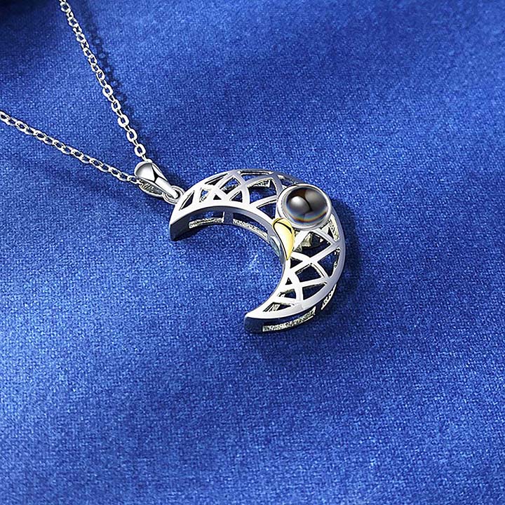 Valentine's Day Gift Magnetic Couple Diamond "I Love You" in 100 Languages-2 Necklaces set