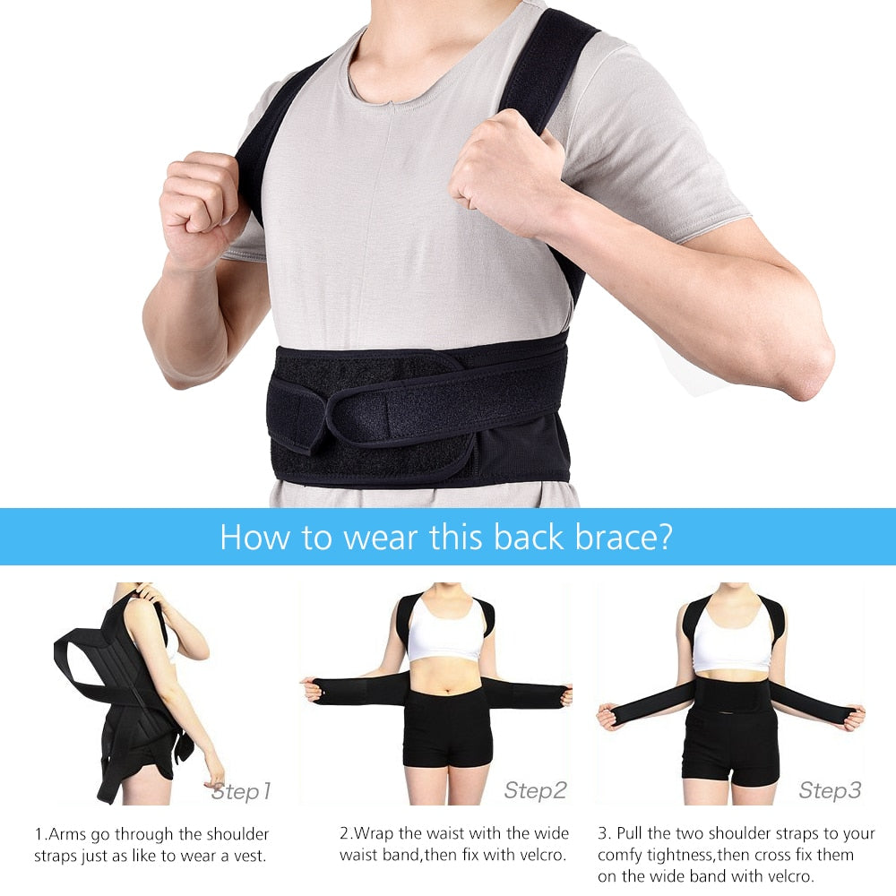 Back Posture Corrector (Belt Corset Design)