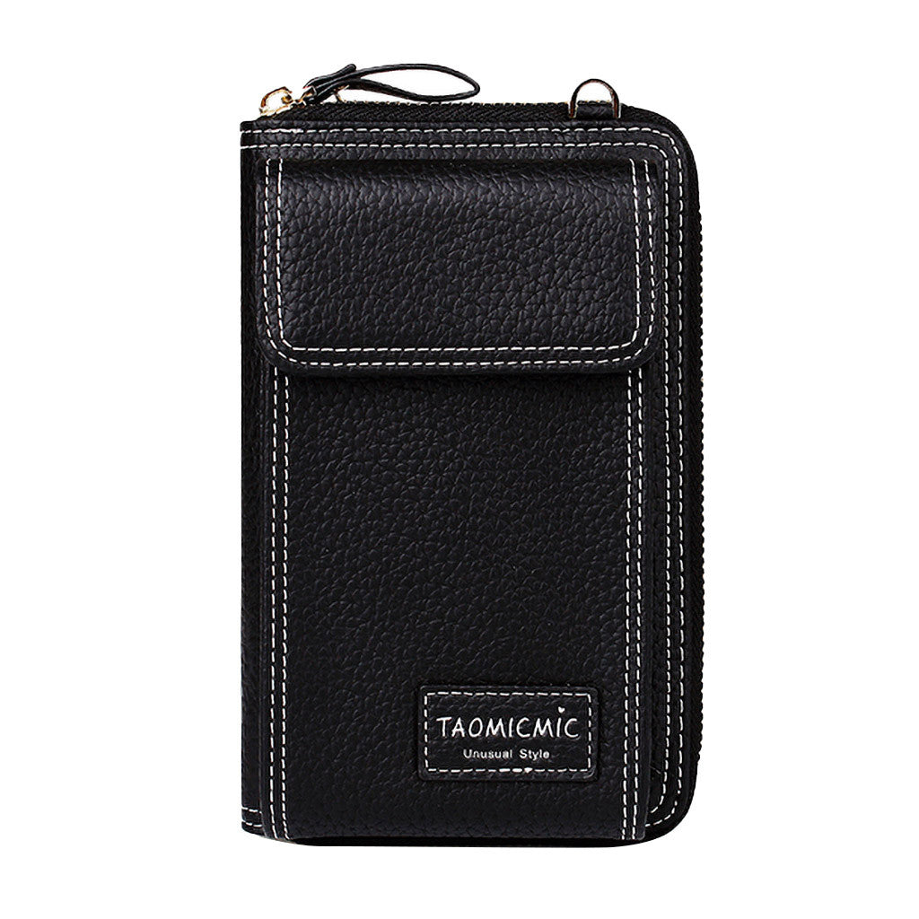 Essential Mobile Phone Leather Clutch Bag