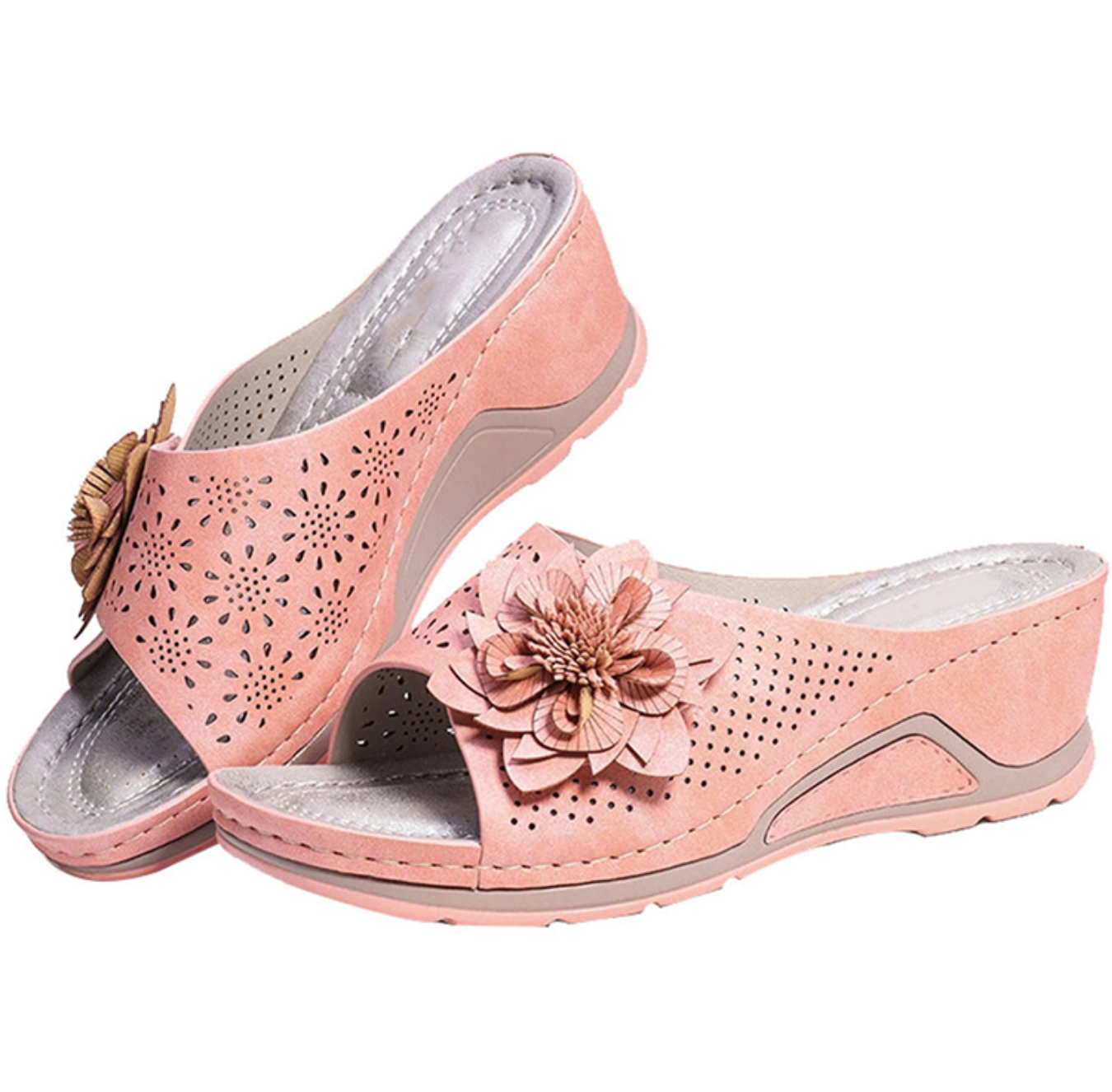 Leather Soft Footbed Orthopedic Arch-Support Sandals