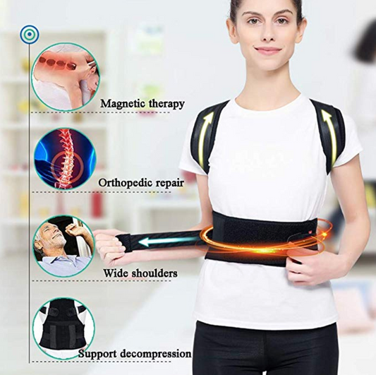 Magnetic Posture Corrective Therapy Back Brace For Men & Women