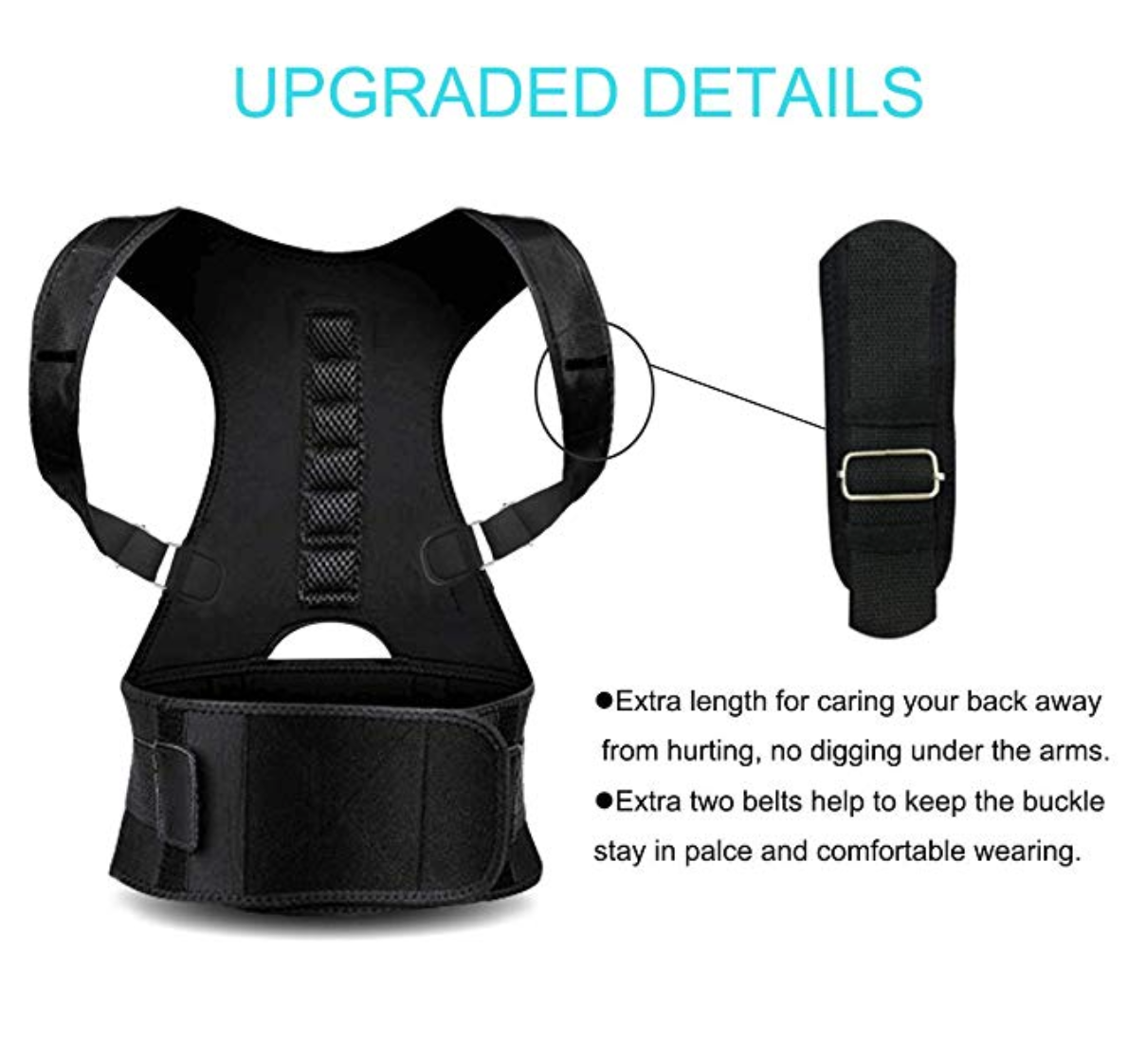 Magnetic Posture Corrective Therapy Back Brace For Men & Women