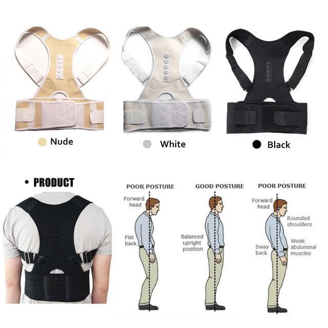 Magnetic Posture Corrective Therapy Back Brace For Men & Women