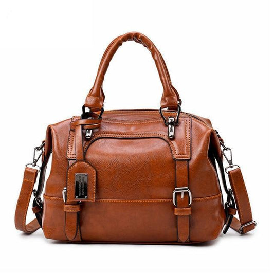 Premium Leather Vintage Boho Tote Bag