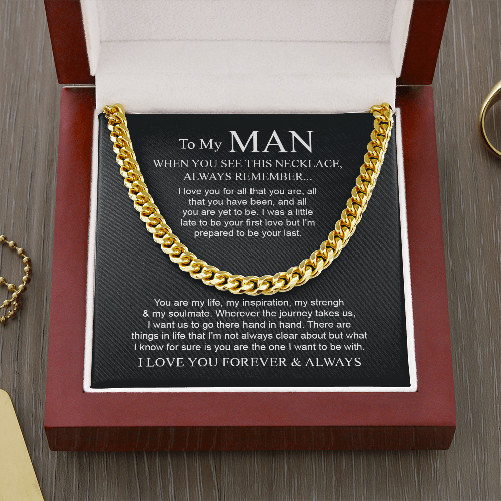 To My Man - I Want To Be With | Cuban Link Chain Necklace [SHO]