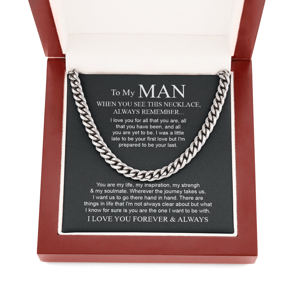 To My Man - I Want To Be With | Cuban Link Chain Necklace [SHO]