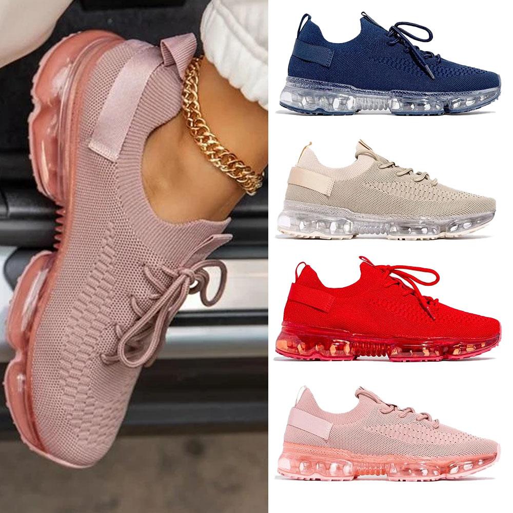 Women's Comfy Air Cushion Sneakers, Breathable Shoes Walking Running Shoes
